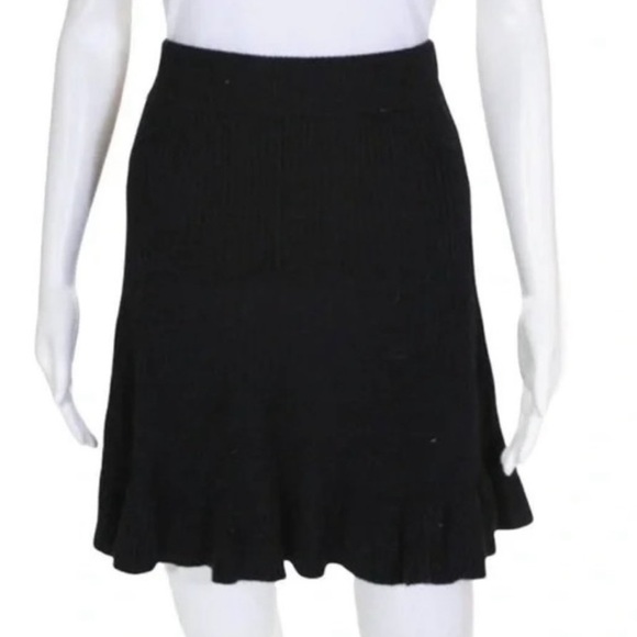 NWT Free People Ribbed Knit Flounce Black Skirt Size Small S - Picture 6 of 10